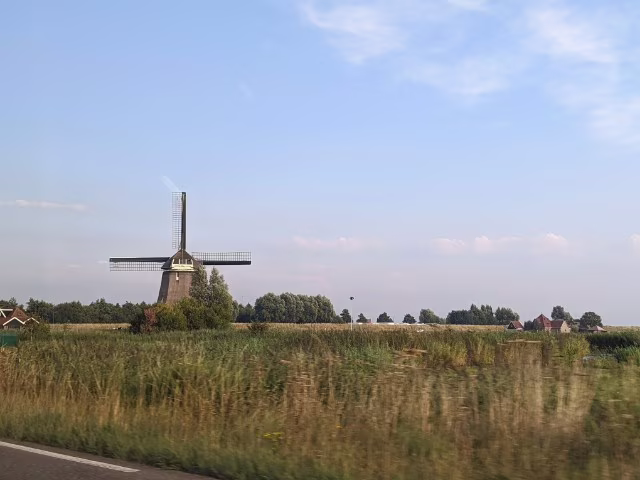 volendam netherlands windmill