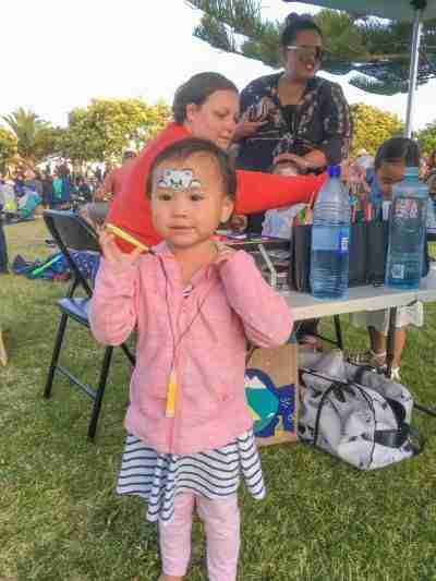 Orewa Christmas Parade Family Fun Day Out Kids Face Painting