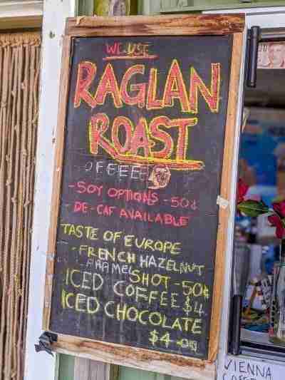 raglan roast coffee menu