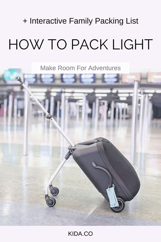 How to Pack Light Travel Light Tips Millennial Parents Family Pa