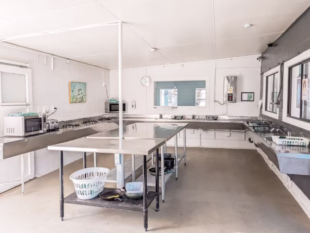 Pakiri Beach Holiday Park Review Communal Kitchen Family Things To Do Attraction Kids Activities Goat Island Auckland New Zealand Travel Blog Kida