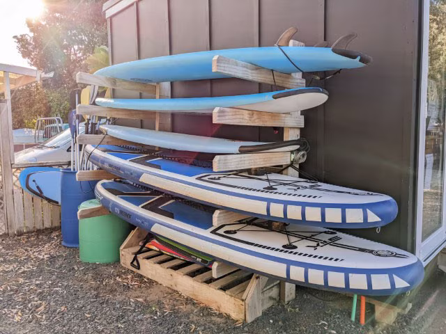 Pakiri Beach Holiday Park Review Paddleboard SUP Family Things To Do Attraction Kids Activities Goat Island Auckland New Zealand Travel Blog Kida