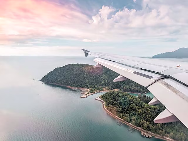 MyAirline Review KL to Langkawi Island Malaysia Aerial View Plane Blog Kida