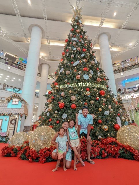 Berjaya Times Square Christmas Tree Decoration Display Kuala Lumpur Shopping Malls