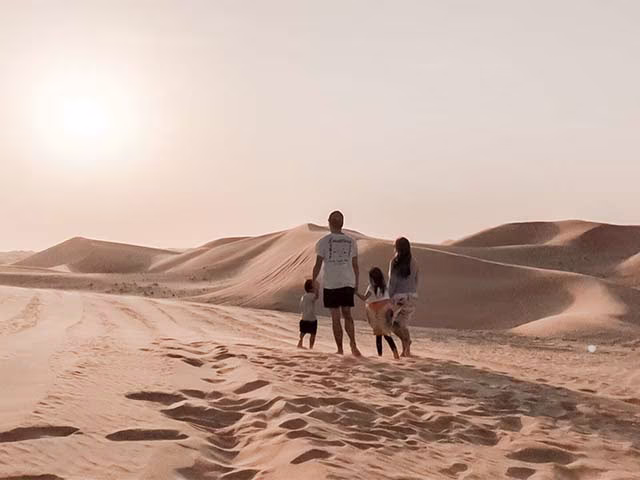 Family Travelling Around The World UAE Desert Dubai Safari Trip Tips Guide Kids Blog Kida