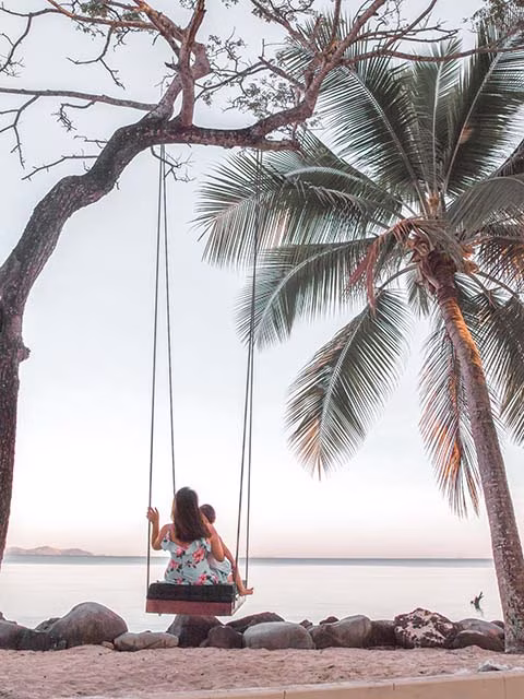 Fiji Island Time Family Toddler Kids Swing Travel Minimalist Slow Living Millennials Blog Kida