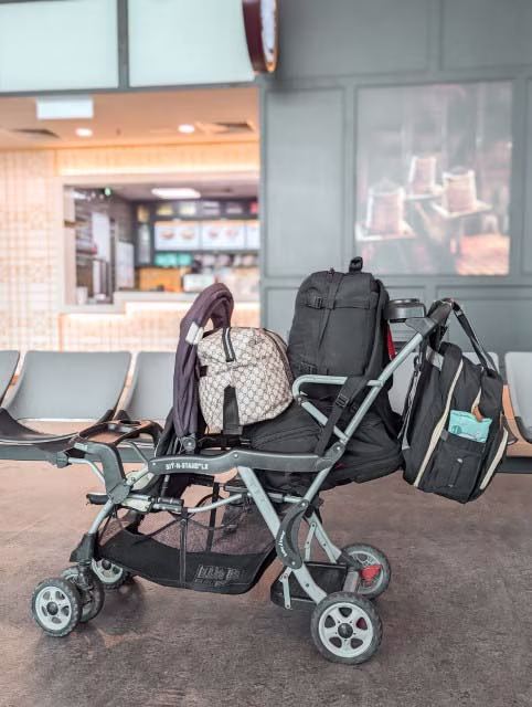 Minimalist Travel Light Minimalism Family Trip Stroller Luggage Bags Carry On Around The World Simple Kids Blog Kida
