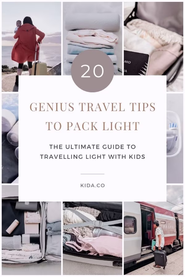 Pack Light Travel Light Family Packing List Checklist Travel Tips Kids Millennial Mum Blog Kida Featured