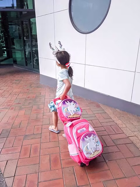 Pack Light Travel Light Minimalist Toddler Kids Suitcase Luggage Bag Blog Kida