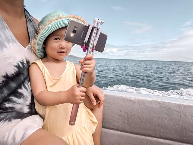 Toddler Selfie Smartphone Camera or Phone Blog Fiji Kida