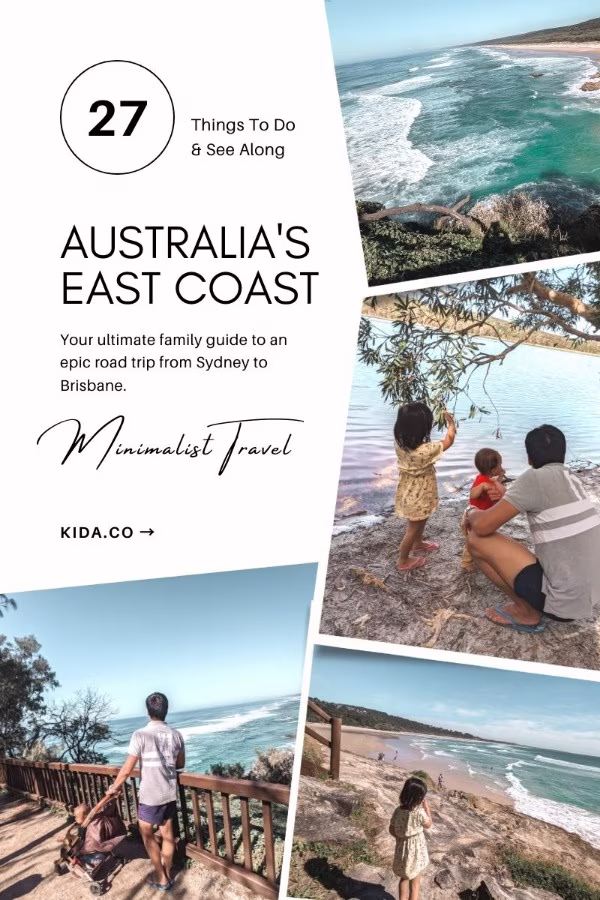 East Coast of Australia Sydney to Brisbane Road Trip Itinerary Must Stop Destinations Stradbroke Island Things To Do Family Travel Guide Featured