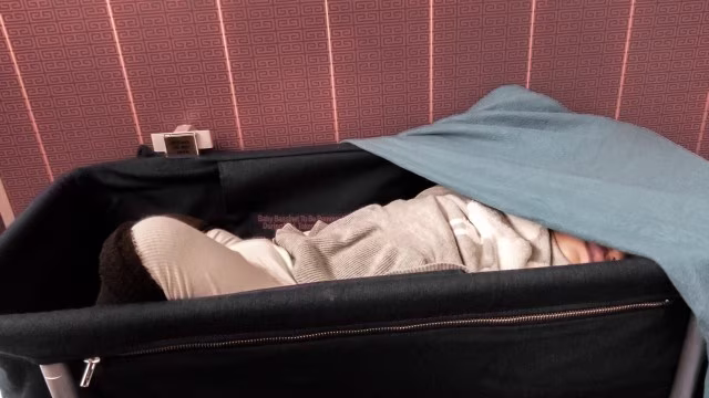 Flying with an Infant Plane Bassinet Travelling with Baby Travel Tips Blog Kida