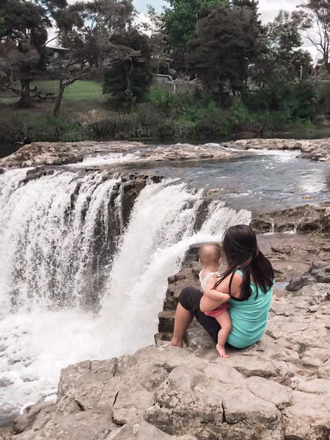 Haruru Falls Things To Do in Bay of Islands New Zealand Family Travel Guide Kida