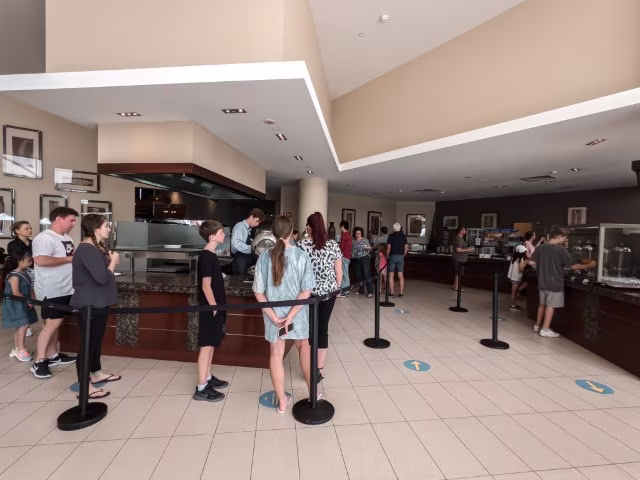 RACV Royal Pines Resort Gold Coast Family Review Buffet Breakfast Queue Australia Luxury Accommodation Travel Blog Kida