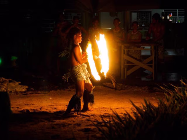 Saletoga Sands Resort FiaFia Fire Dance Show