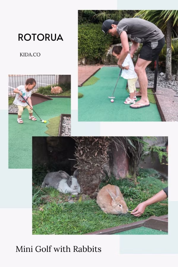 Things To Do In Rotorua New Zealand Mini Golf Rabbits Attractions Activity Must-Dos Family Travel Guide Blog Kida Featured