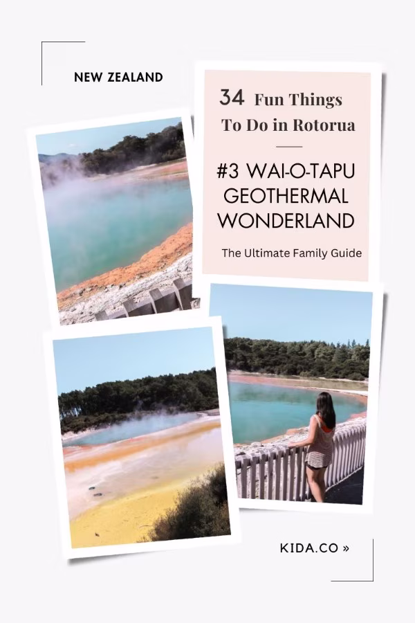 Things To Do In Rotorua New Zealand Wai O Tapu Geothermal Must-Dos Family Travel Guide Blog Kida Featured