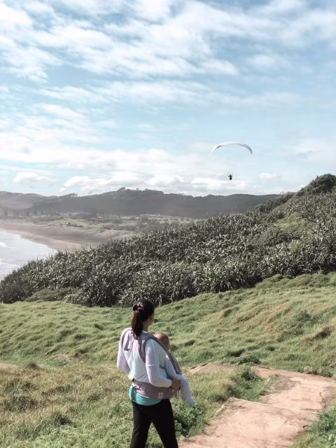 Waitakere Ranges Regional Park New Zealand Muriwai Beach Parasailing Travel Blog Kida