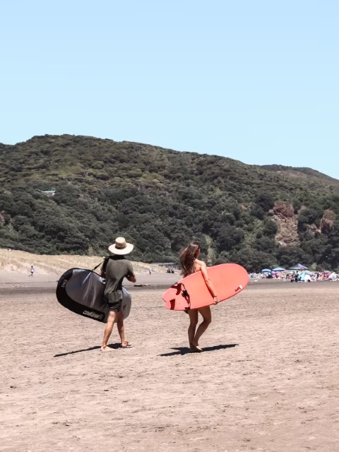 Waitakere Ranges Regional Park New Zealand Piha Beach Surfing Travel Blog Kida