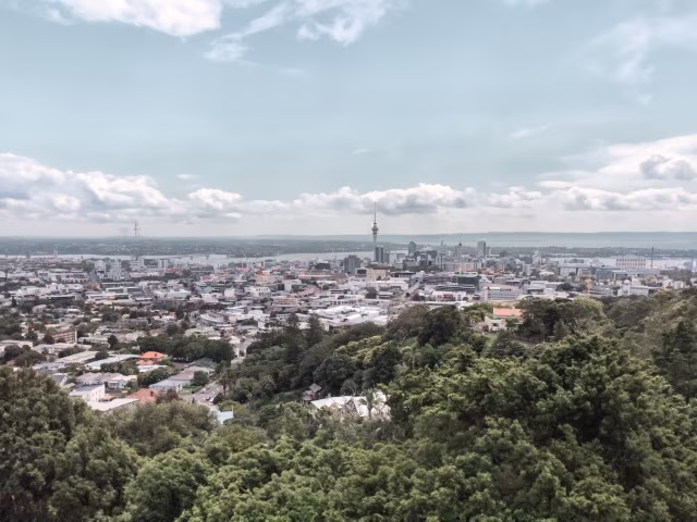 Mt Eden Summit Volcano Crater Walk Auckland View New Zealand Family Travel Blog Kida