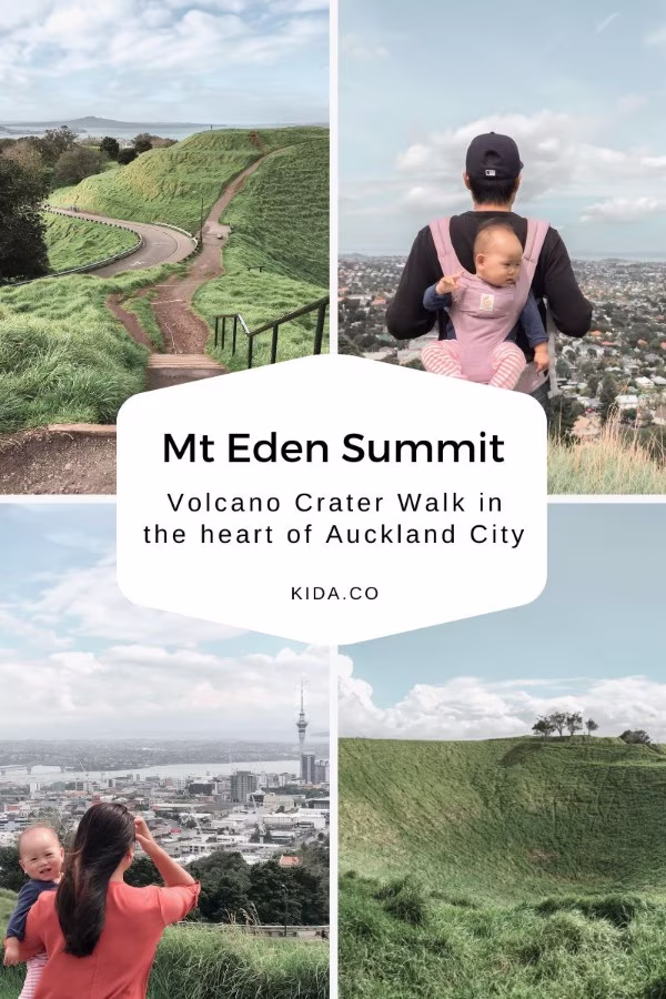Mt Eden Summit Volcano Crater Walk Family New Zealand Travel Blog Kida Featured