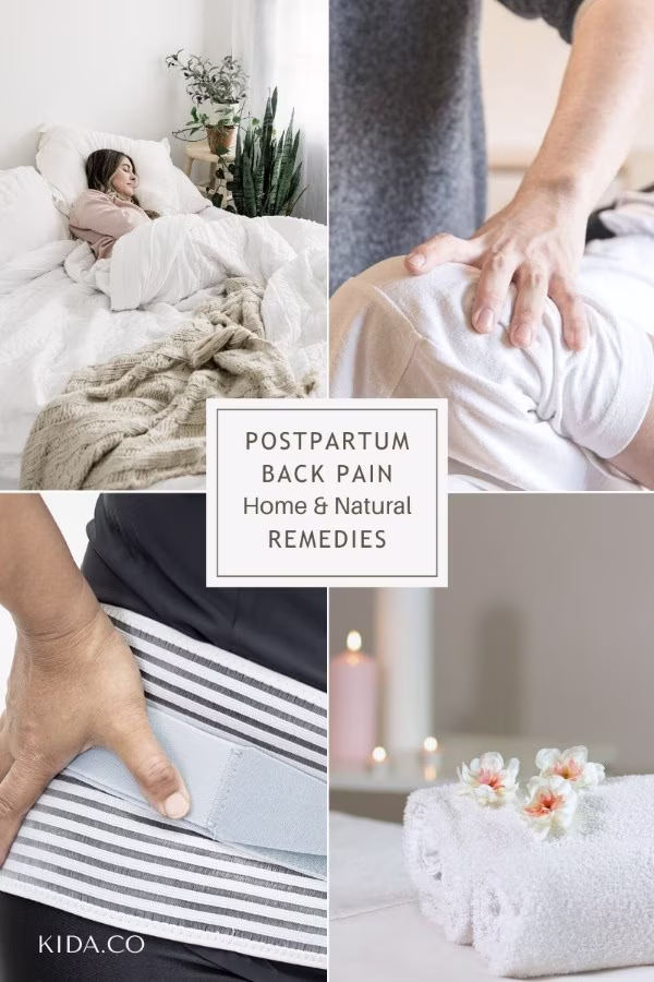 Natural Home Remedies Relief Postpartum Upper Back Pain Motherhood Self Care Featured