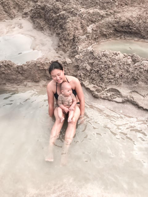 Hot water beach Coromandel Top Things To Do Attraction Mother Baby Geothermal Hot Pool on the Beach