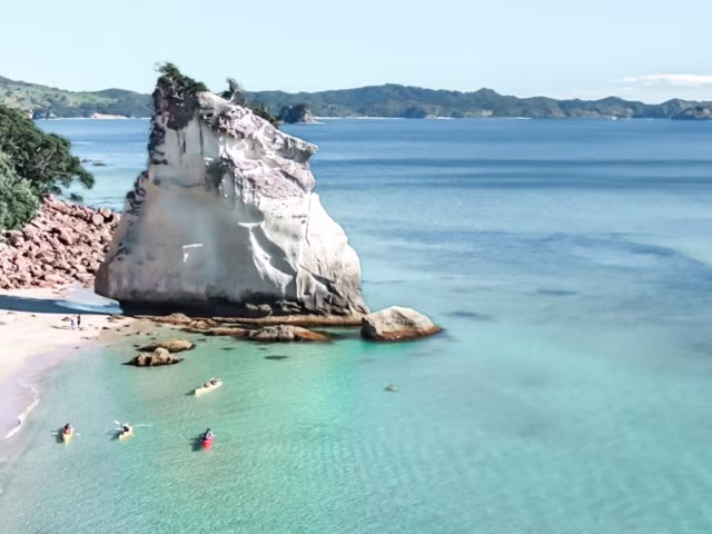 Things To Do in Coromandel Must-Do Cathedral Cove Kayak Tour Family Travel New Zealand Blog Kida