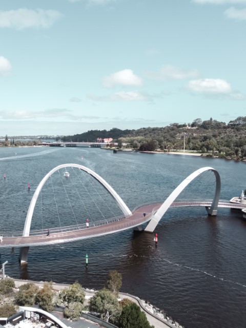 Things To Do in Perth Elizabeth Quay Bridge Aerial Drone