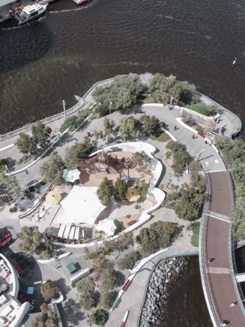 Things To Do in Perth Elizabeth Quay The Island Playground Aerial Drone