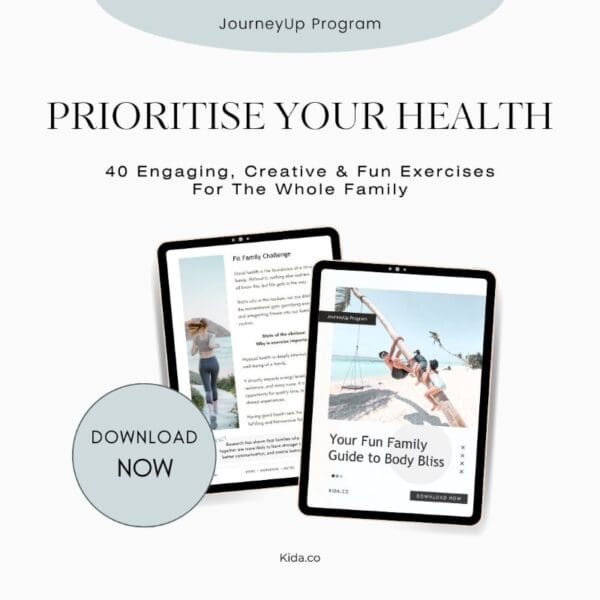 Family Fun Fitness Guide Digital Download PDF Creative Ideas Exercise Health Wellbeing Happiness Wellness Parenting Kida