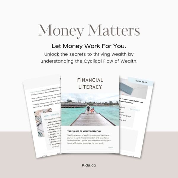 Financial Literacy Wealth Creation for Parents Handbook Money Freedom Guide Course Digital Downloads PDF Millennials
