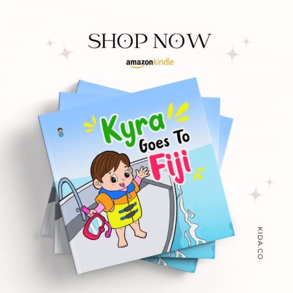 Children's Picture Book Bedtime Story Toddler Baby 1-5 Year Old Kyra Boo Travels Kyra Goes To Fiji Shop Now