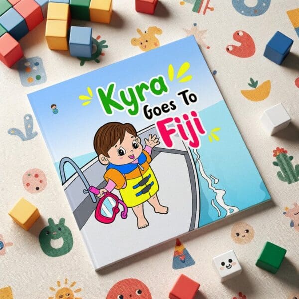 Children's Picture Book Bedtime Story Toddler Baby 1-5 Year Old Kyra Boo Travels Kyra Goes To Fiji