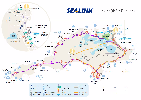 Rottnest Island Cycle Trail Map