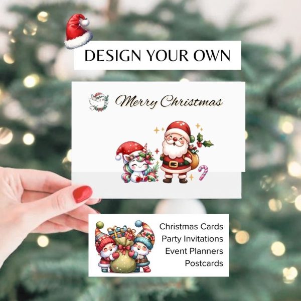 Christmas Clipart PNG Digital Sticker Transparent Cute Kawaii Cards Invitation Flyers Posters Postcards