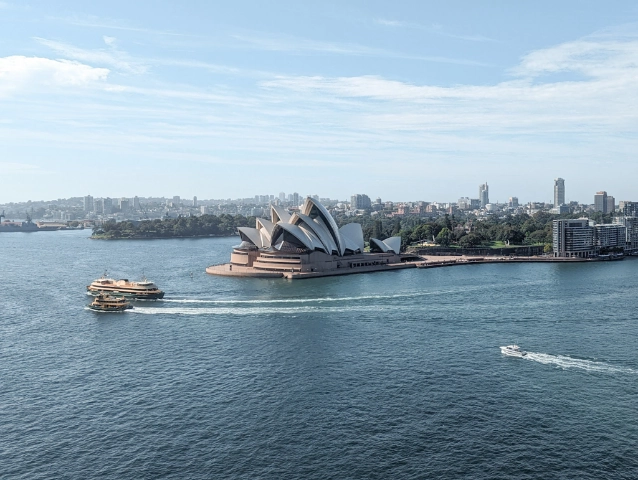 Sydney Opera House Harbour Aerial View Australia Travel Guide Cover