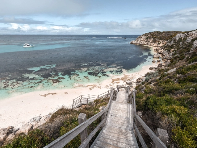 Rottnest Island crystal clear water WA Australia day trip from Perth meet quokkas cover