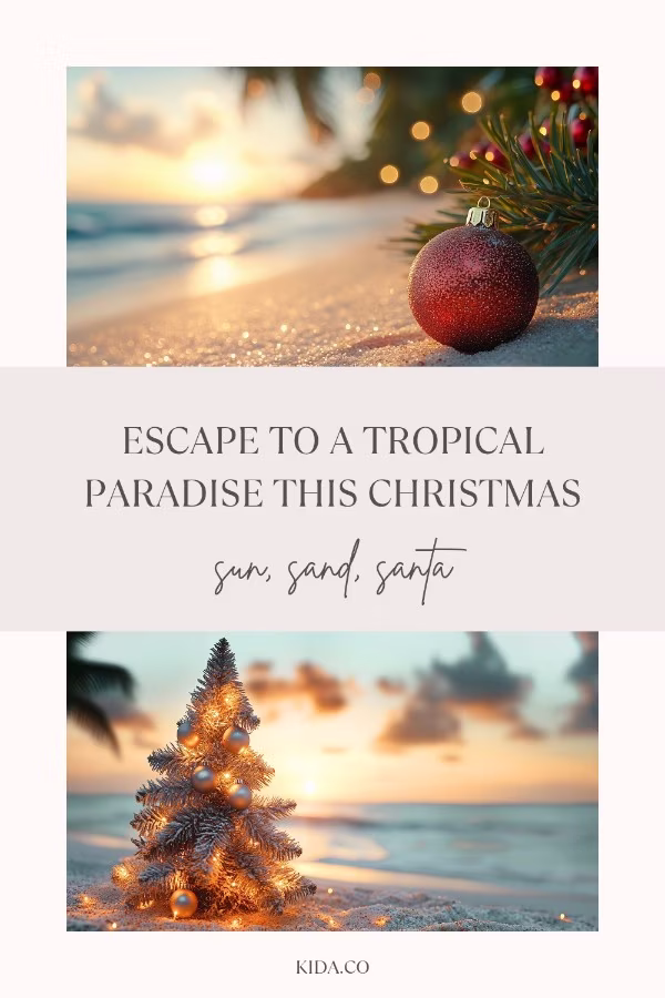 warm weather Christmas destinations December summer vacation featured