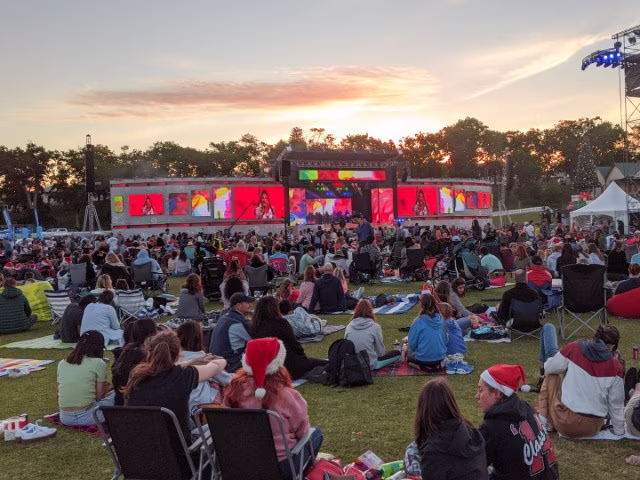 Coca cola Christmas in the park Auckland domain
