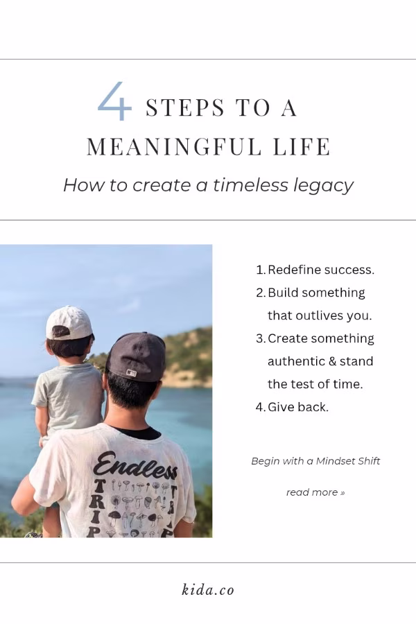 how to create a legacy and live a meaningful life featured